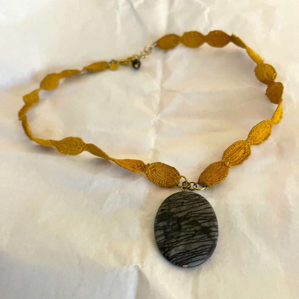 Crochet necklace from Anthropologie